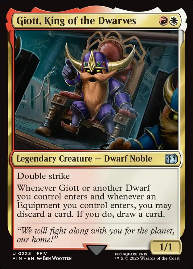 Giott, King of the Dwarves (Final Fantasy) - Magic: The Gathering in TCG Land