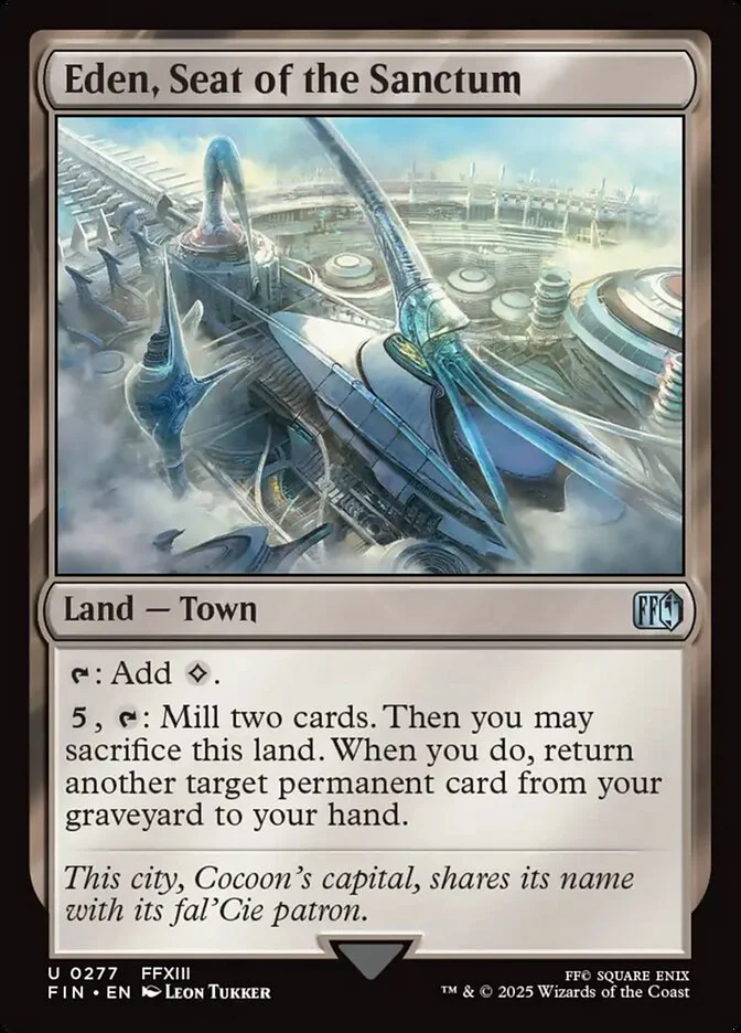 Eden, Seat of the Sanctum (Final Fantasy) - Magic: The Gathering in TCG Land