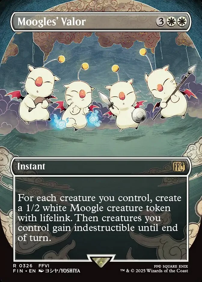 Moogles' Valor (Final Fantasy) - Magic: The Gathering in TCG Land