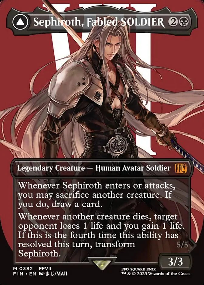 Sephiroth, Fabled SOLDIER (Final Fantasy) - Magic: The Gathering in TCG Land