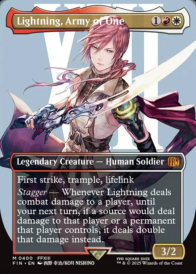 Lightning, Army of One (Final Fantasy) - Magic: The Gathering in TCG Land
