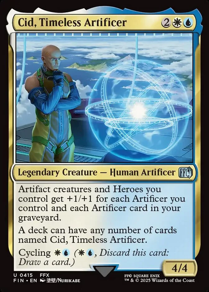 Cid, Timeless Artificer (Final Fantasy) - Magic: The Gathering in TCG Land
