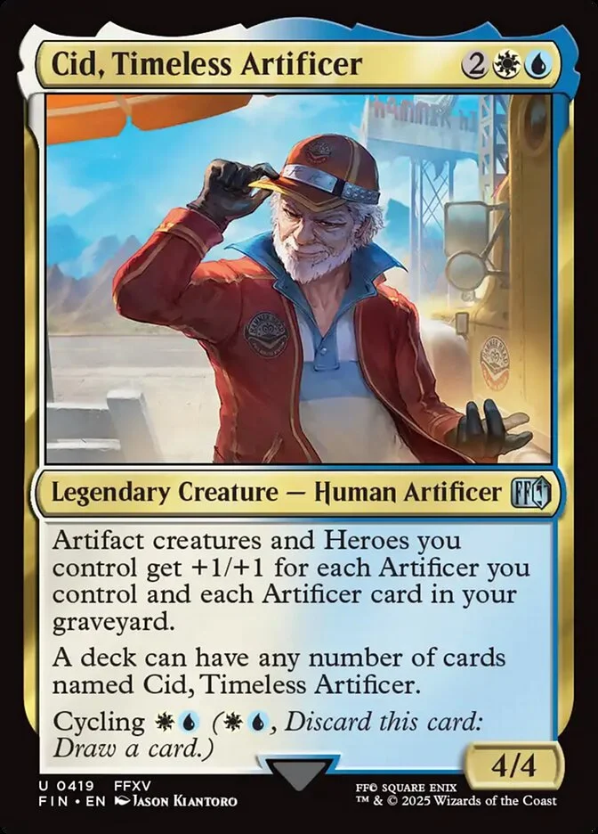 Cid, Timeless Artificer (Final Fantasy) - Magic: The Gathering in TCG Land
