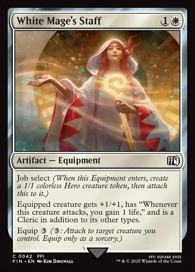 White Mage's Staff (Final Fantasy) - Magic: The Gathering in TCG Land