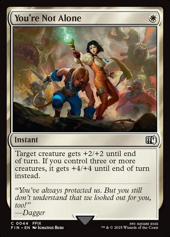 You're Not Alone (Final Fantasy) - Magic: The Gathering in TCG Land México