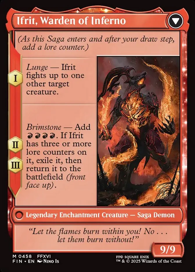 Ifrit, Warden of Inferno (Final Fantasy) - Magic: The Gathering in TCG Land