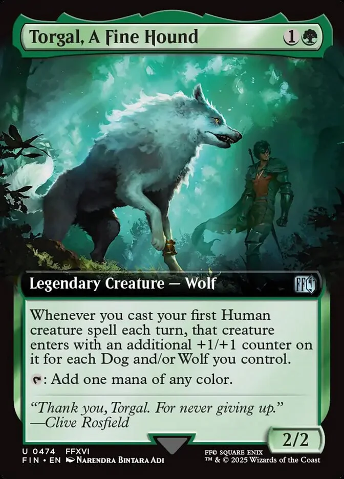 Torgal, A Fine Hound (Final Fantasy) - Magic: The Gathering in TCG Land