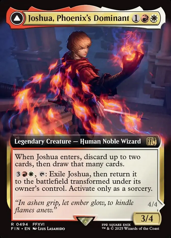 Joshua, Phoenix's Dominant (Final Fantasy) - Magic: The Gathering in TCG Land