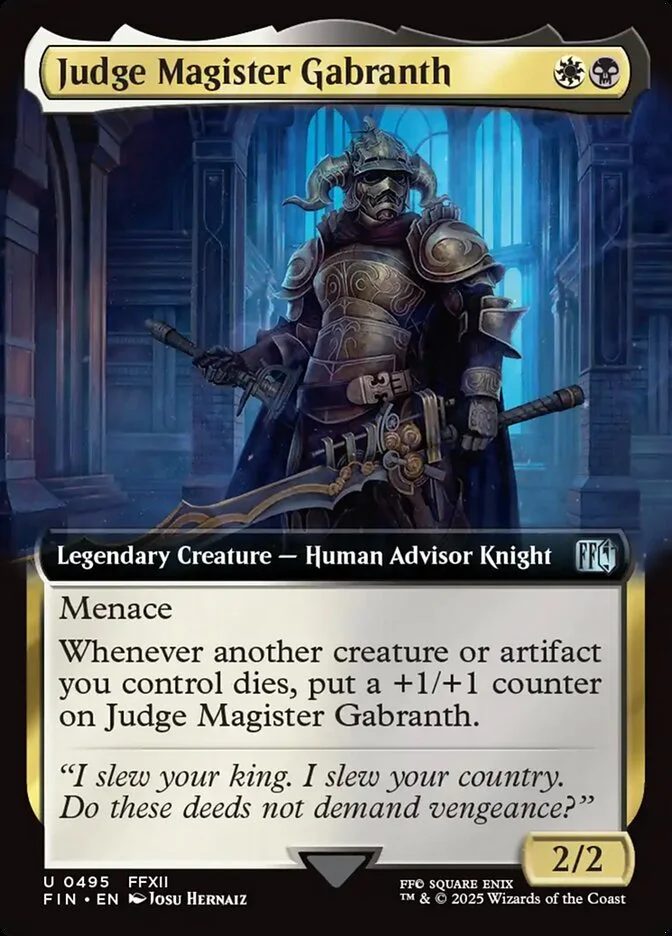 Judge Magister Gabranth (Final Fantasy) - Magic: The Gathering in TCG Land