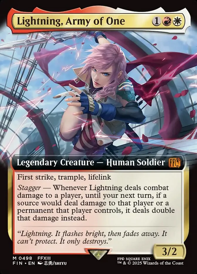 Lightning, Army of One (Final Fantasy) - Magic: The Gathering in TCG Land