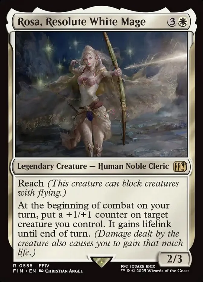 Rosa, Resolute White Mage (Final Fantasy) - Magic: The Gathering in TCG Land