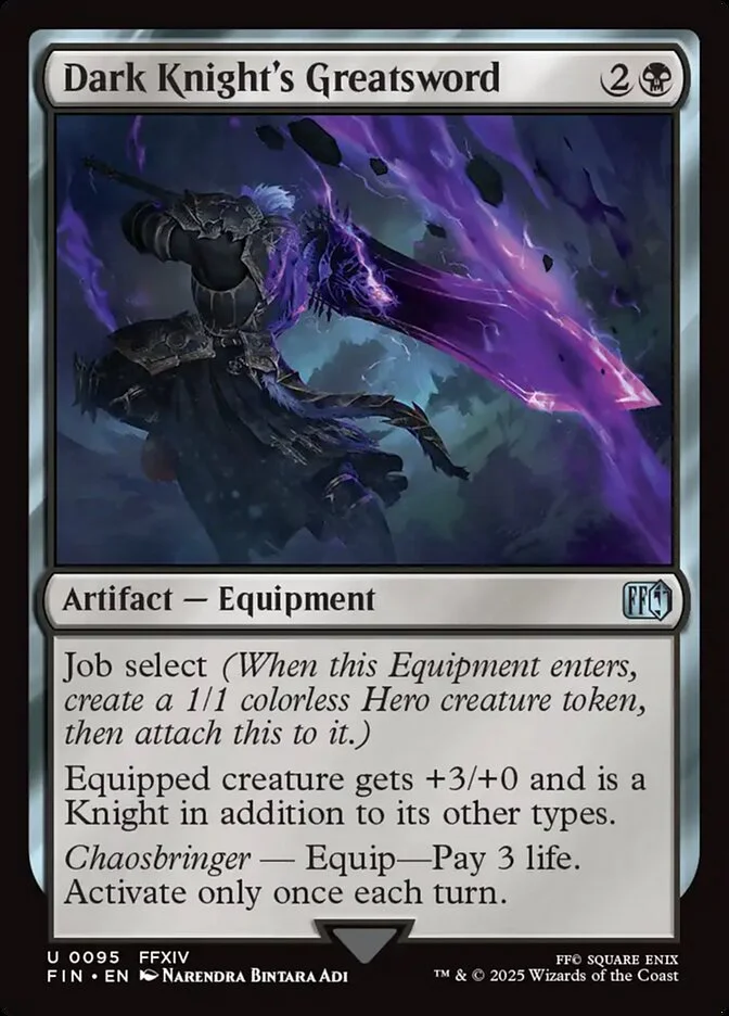 Dark Knight's Greatsword (Final Fantasy) - Magic: The Gathering in TCG Land