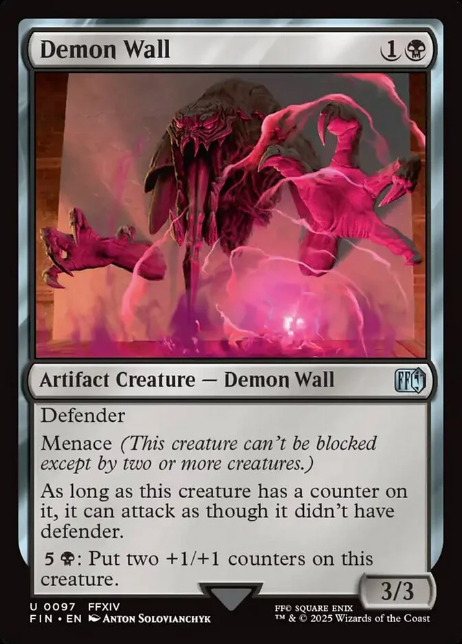Demon Wall (Final Fantasy) - Magic: The Gathering in TCG Land