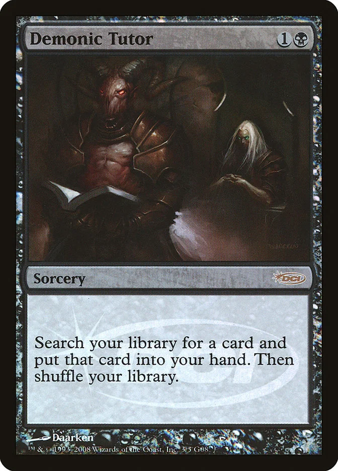 Demonic Tutor (Judge Gift Cards 2008) - Magic: The Gathering in TCG Land