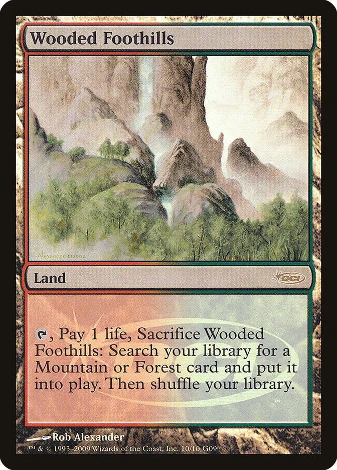 Wooded Foothills (Judge Gift Cards 2009) - Magic: The Gathering in TCG Land México