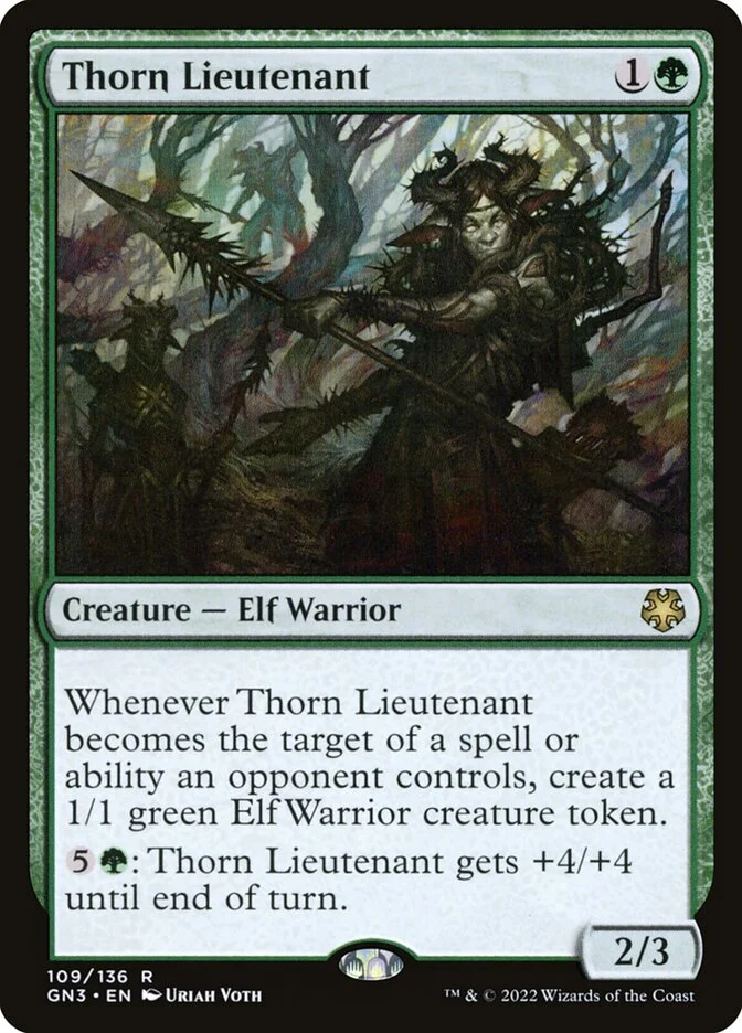 Thorn Lieutenant (Game Night: Free-for-All) - Magic: The Gathering in TCG Land