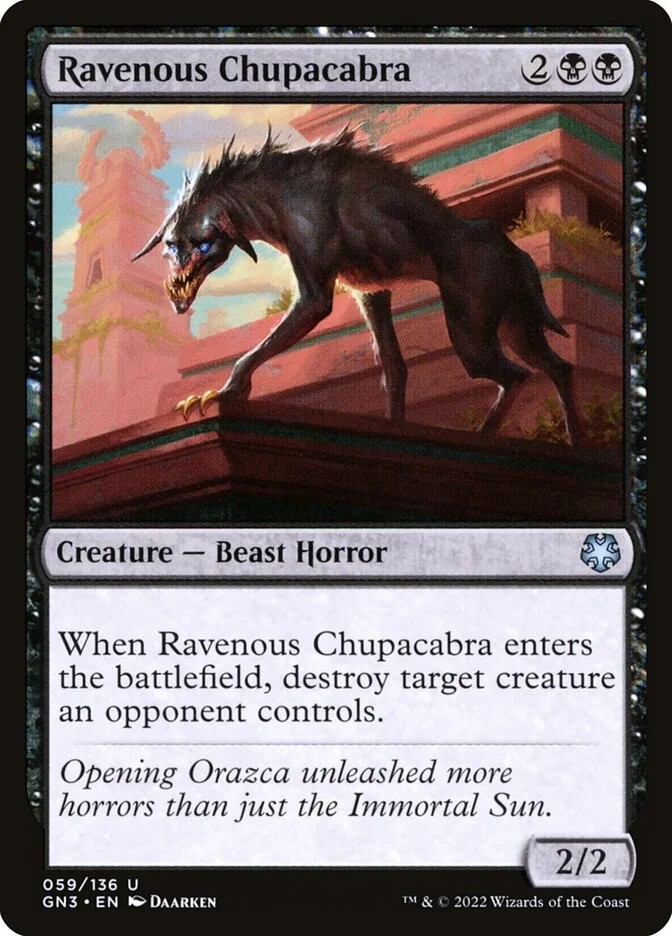 Ravenous Chupacabra (Game Night: Free-for-All) - Magic: The Gathering in TCG Land