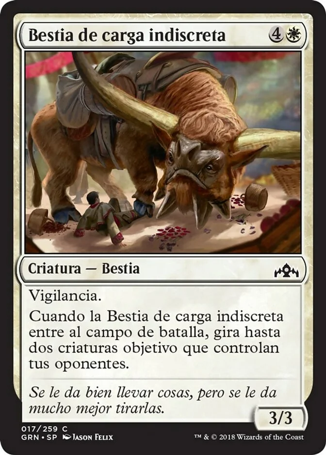 Bestia de carga indiscreta (Guilds of Ravnica) - Magic: The Gathering in TCG Land