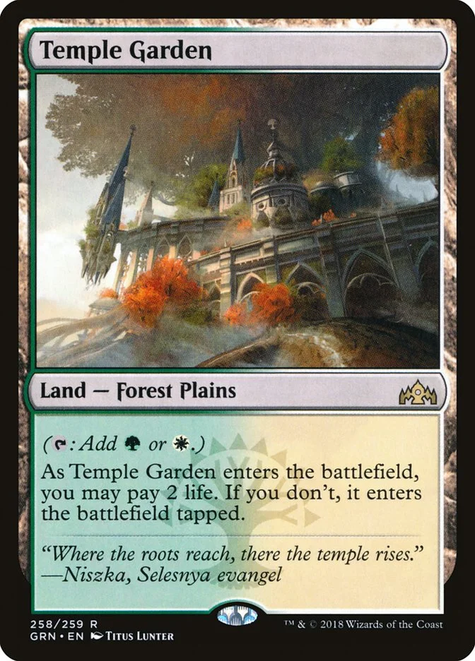 Temple Garden (Guilds of Ravnica) - Magic: The Gathering in TCG Land