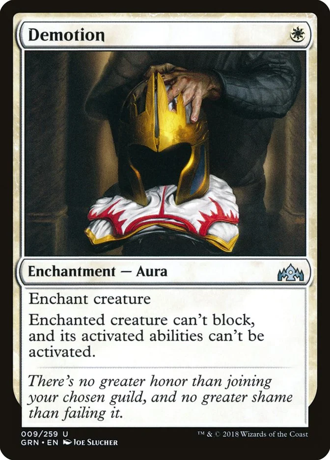 Demotion (Guilds of Ravnica) - Magic: The Gathering in TCG Land