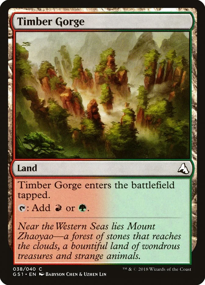 Timber Gorge (Global Series Jiang Yanggu & Mu Yanling) - Magic: The Gathering in TCG Land México
