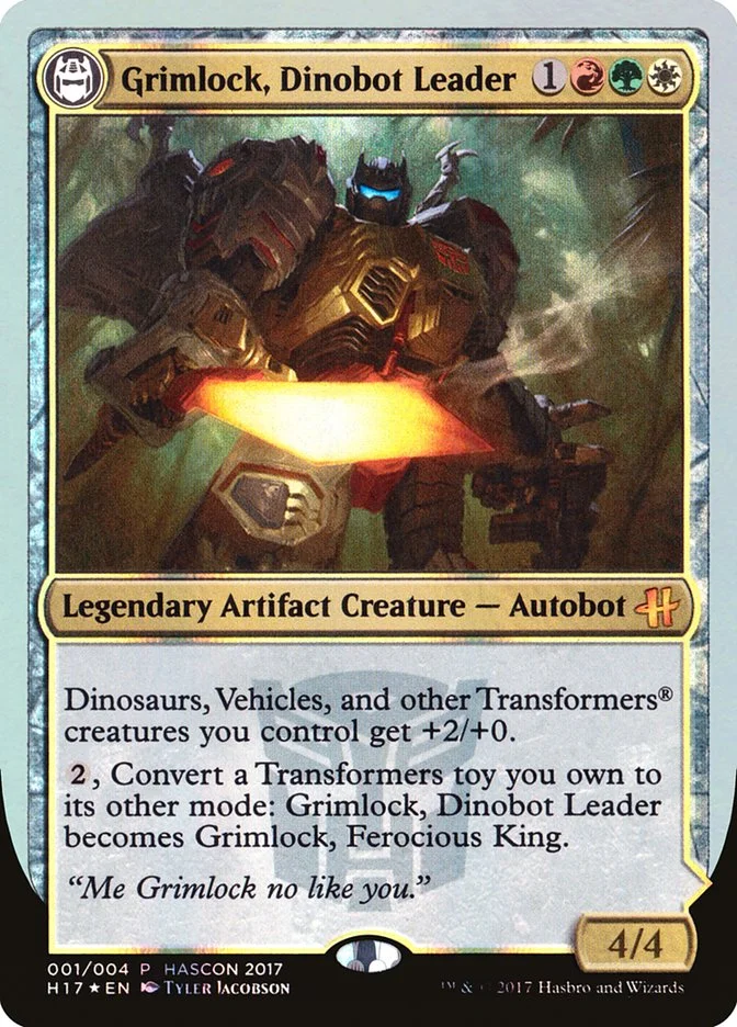 Grimlock, Dinobot Leader (HasCon 2017) - Magic: The Gathering in TCG Land