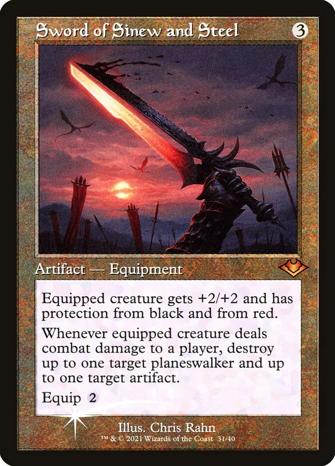 Sword of Sinew and Steel (Modern Horizons 1 Timeshifts) - Magic: The Gathering in TCG Land