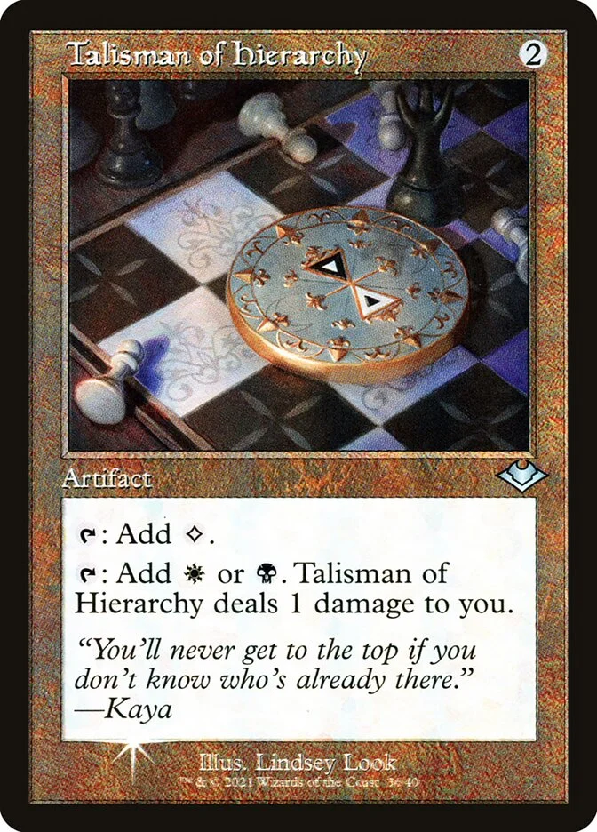 Talisman of Hierarchy (Modern Horizons 1 Timeshifts) - Magic: The Gathering in TCG Land