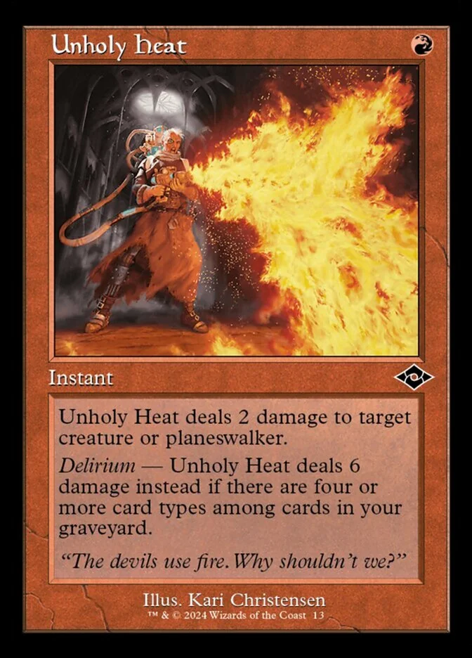 Unholy Heat (Modern Horizons 2 Timeshifts) - Magic: The Gathering in TCG Land México