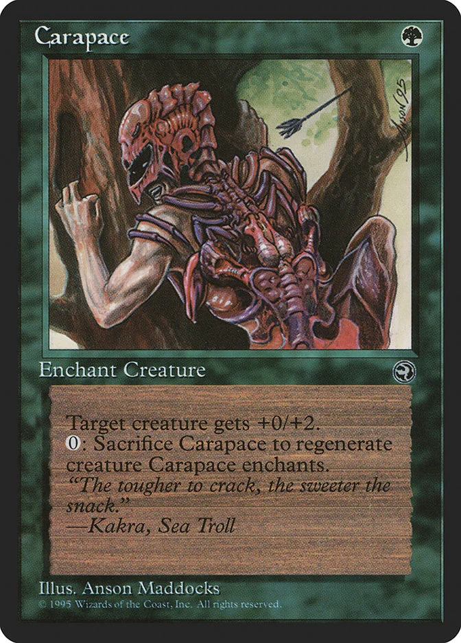 Carapace (Homelands) - Magic: The Gathering in TCG Land