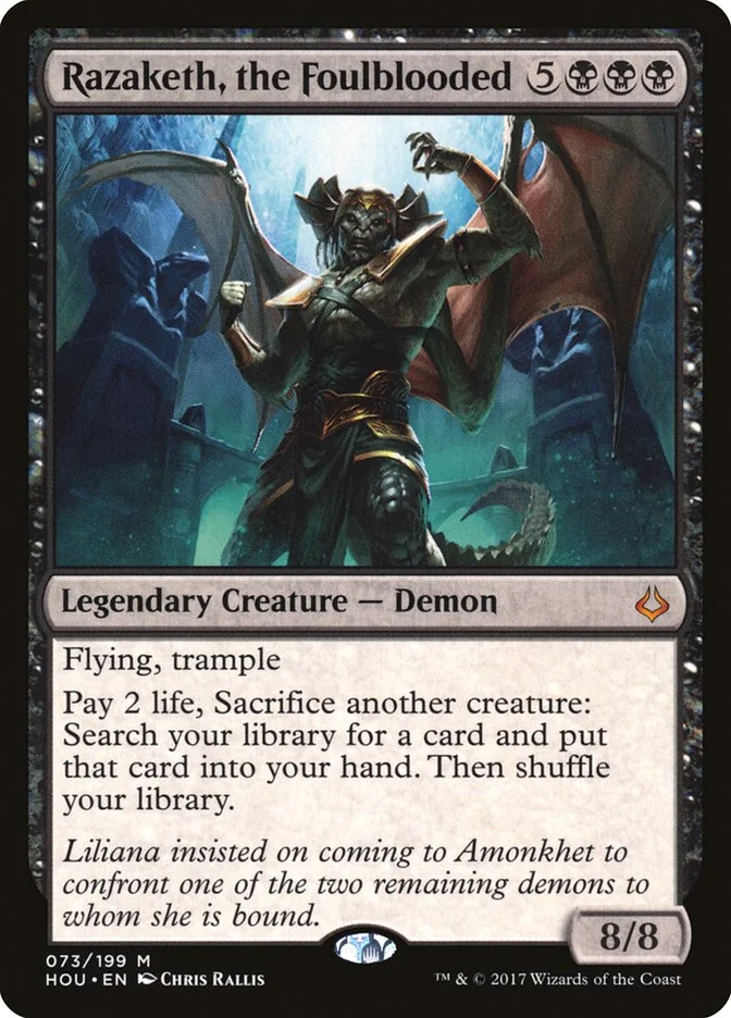 Razaketh, the Foulblooded (Hour of Devastation) - Magic: The Gathering in TCG Land