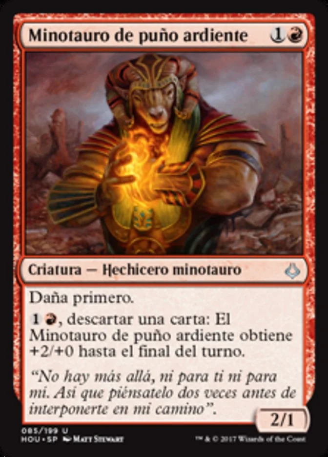 Minotauro de puño ardiente (Hour of Devastation) - Magic: The Gathering in TCG Land