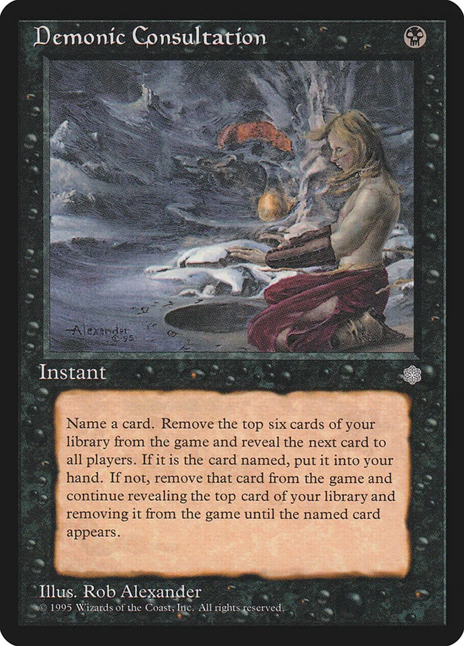 Demonic Consultation (Ice Age) - Magic: The Gathering in TCG Land