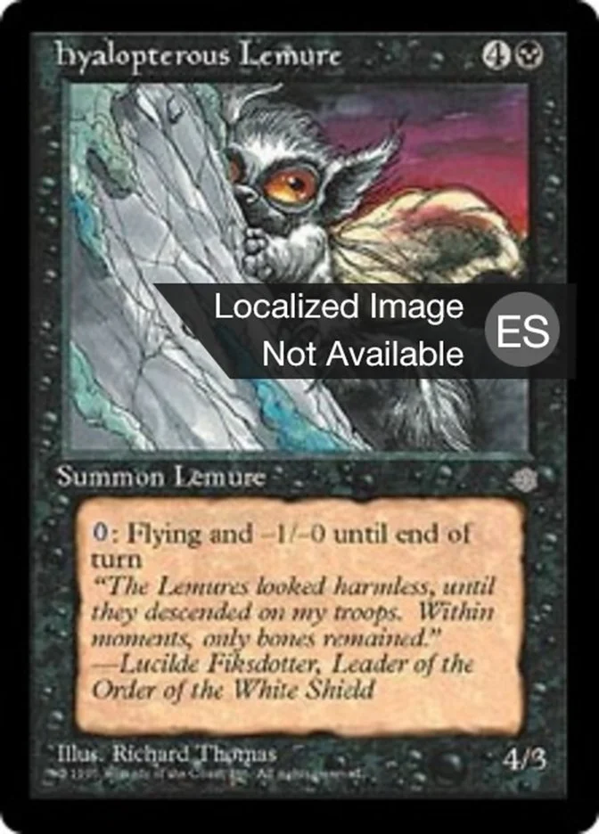 Lemur hialóptero (Ice Age) - Magic: The Gathering in TCG Land