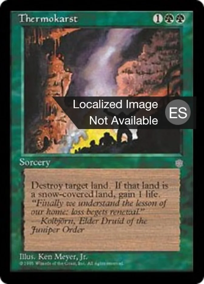 Termokarst (Ice Age) - Magic: The Gathering in TCG Land México