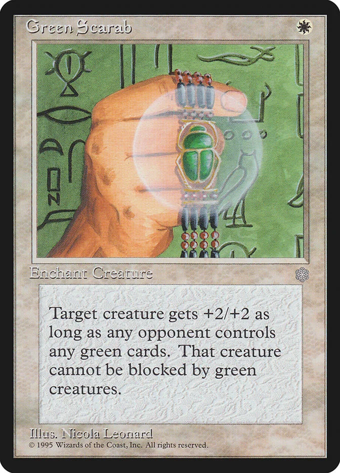 Green Scarab (Ice Age) - Magic: The Gathering in TCG Land