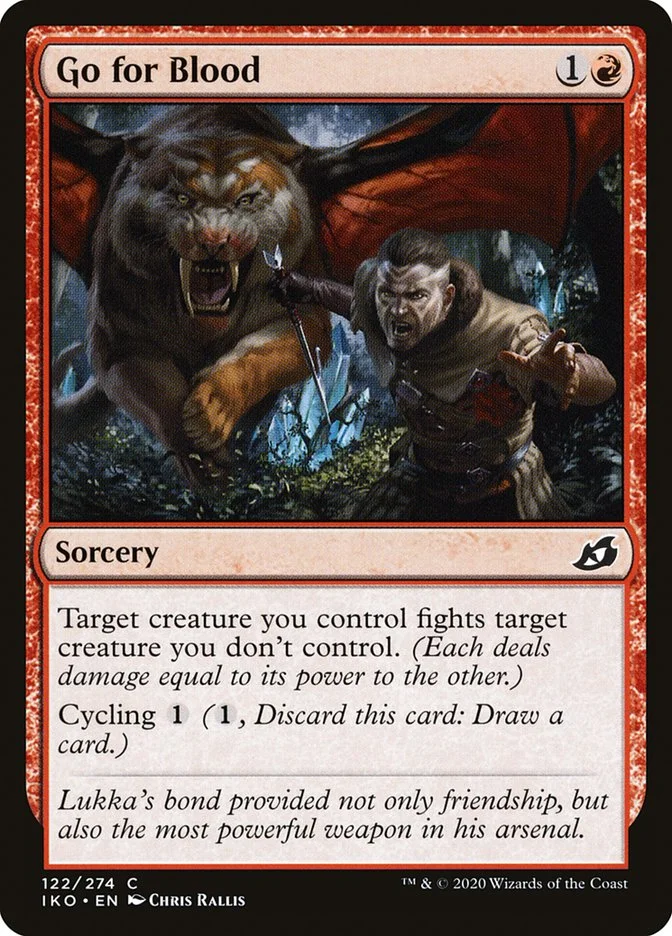Go for Blood (Ikoria: Lair of Behemoths) - Magic: The Gathering in TCG Land
