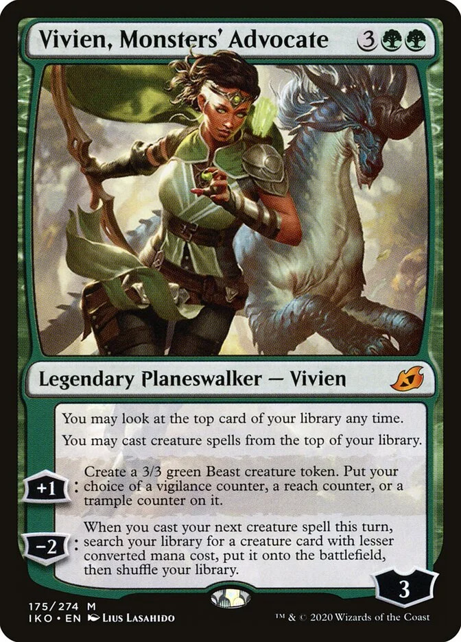Vivien, Monsters' Advocate (Ikoria: Lair of Behemoths) - Magic: The Gathering in TCG Land