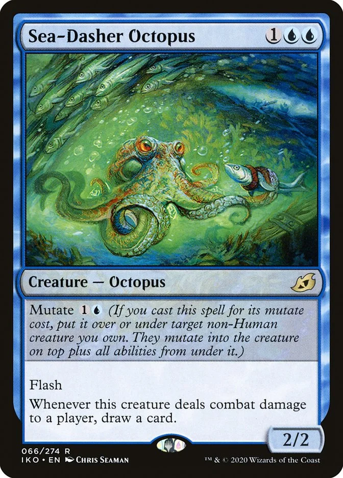 Sea-Dasher Octopus (Ikoria: Lair of Behemoths) - Magic: The Gathering in TCG Land
