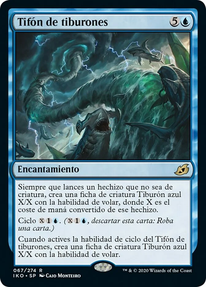 Tifón de tiburones (Ikoria: Lair of Behemoths) - Magic: The Gathering in TCG Land