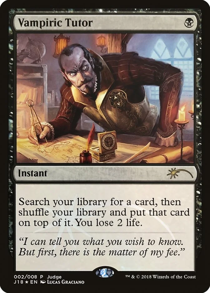 Vampiric Tutor (Judge Gift Cards 2018) - Magic: The Gathering in TCG Land
