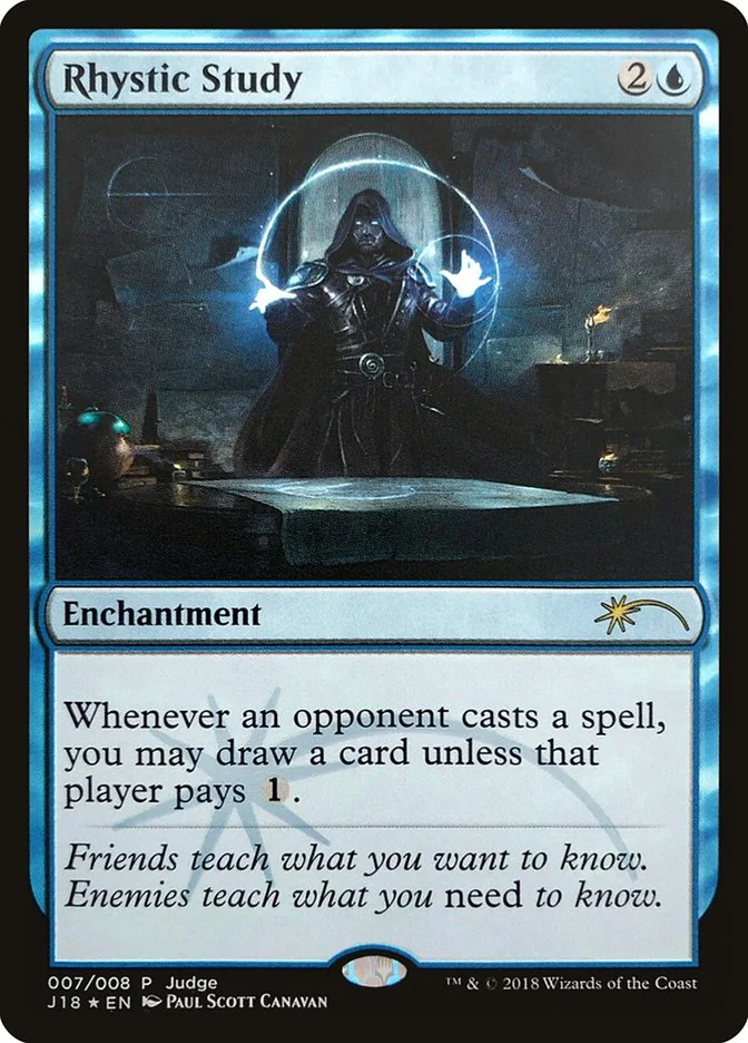 Rhystic Study (Judge Gift Cards 2018) - Magic: The Gathering in TCG Land