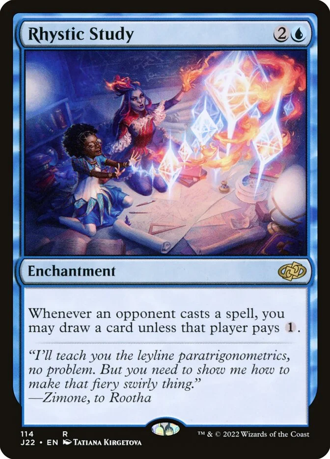 Rhystic Study (Jumpstart 2022) - Magic: The Gathering in TCG Land