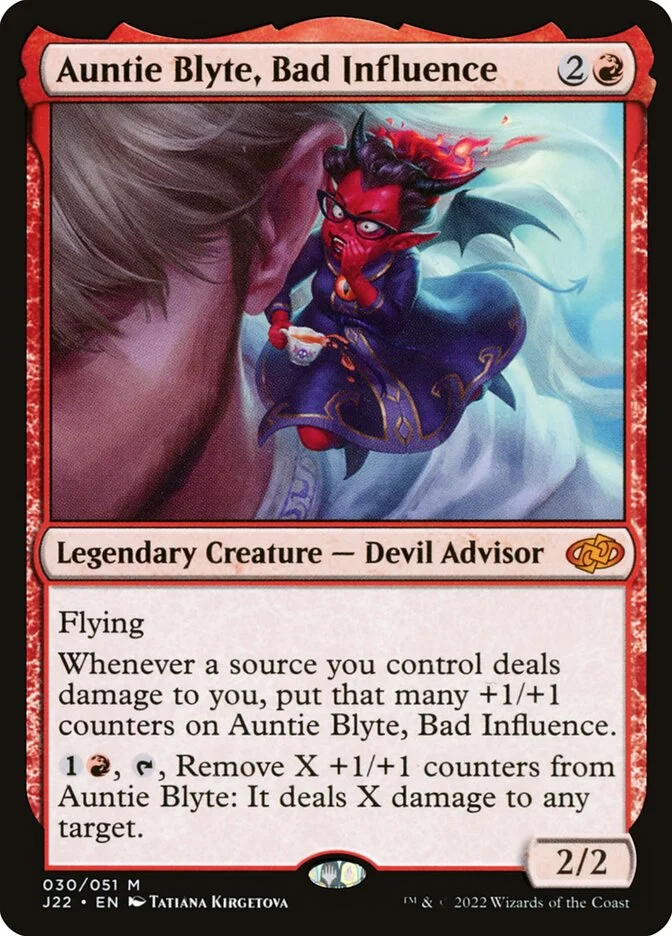 Auntie Blyte, Bad Influence (Jumpstart 2022) - Magic: The Gathering in TCG Land