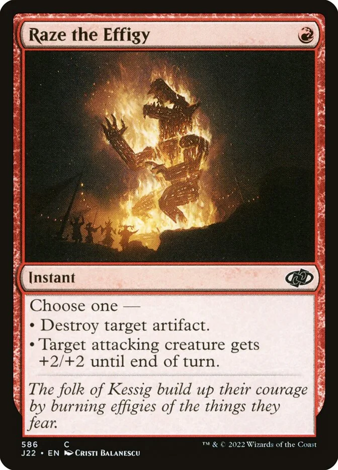 Raze the Effigy (Jumpstart 2022) - Magic: The Gathering in TCG Land