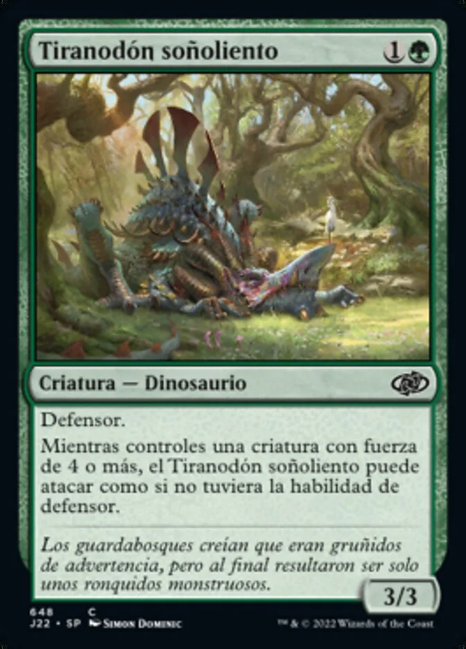 Tiranodón soñoliento (Jumpstart 2022) - Magic: The Gathering in TCG Land