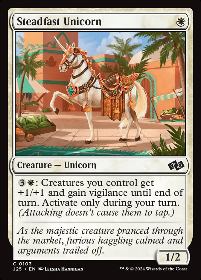 Steadfast Unicorn (Foundations Jumpstart) - Magic: The Gathering in TCG Land
