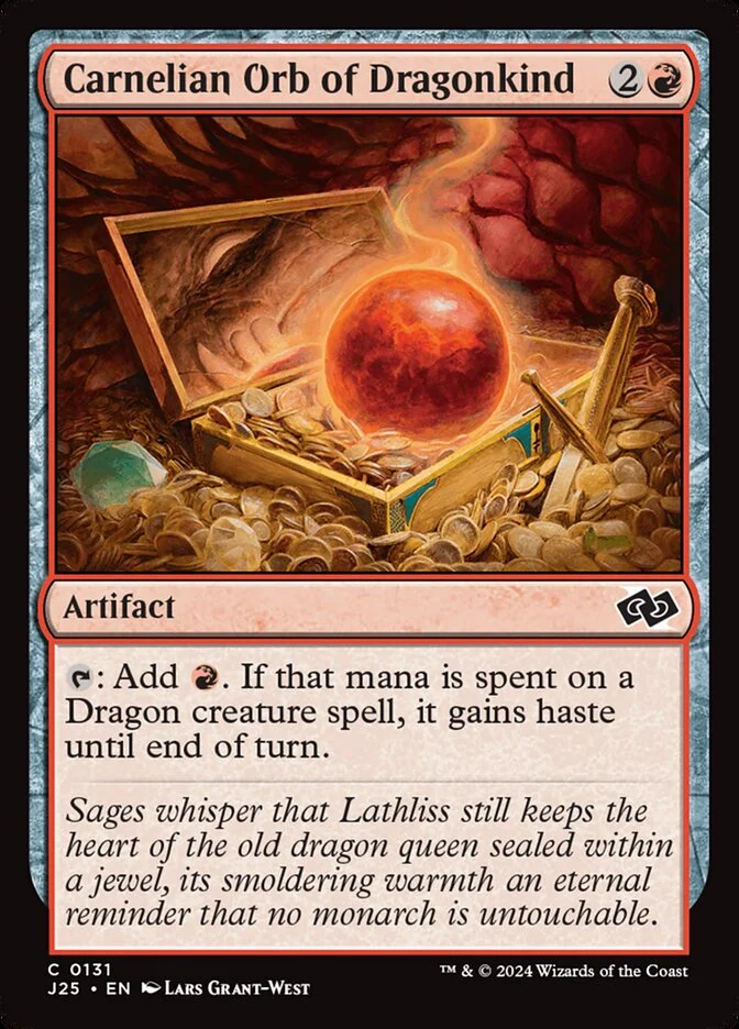 Carnelian Orb of Dragonkind (Foundations Jumpstart) - Magic: The Gathering in TCG Land