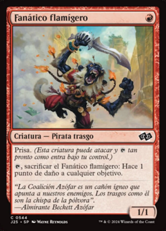 Fanático flamígero (Foundations Jumpstart) - Magic: The Gathering in TCG Land