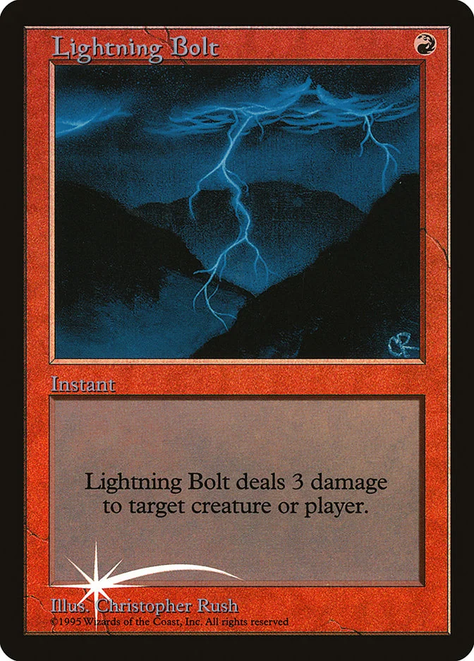 Lightning Bolt (Judge Gift Cards 1998) - Magic: The Gathering in TCG Land